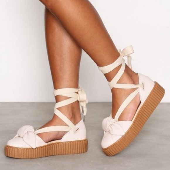 Fenty by Rihanna Bow tie up creepers size 8 - Picture 1 of 8